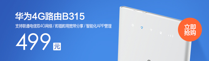 华为4G路由B315