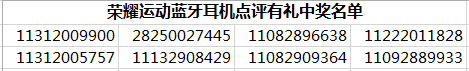 荣耀运动蓝牙耳机点评有礼.PNG