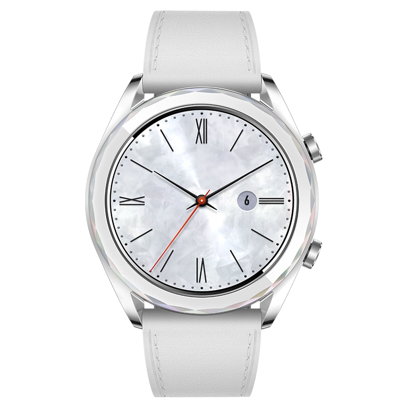HUAWEI WATCH GT 雅致款（白色）华为智能手表 一周续航 高清彩屏 NFC支付 实时心率 精准定位 户外运动手表
