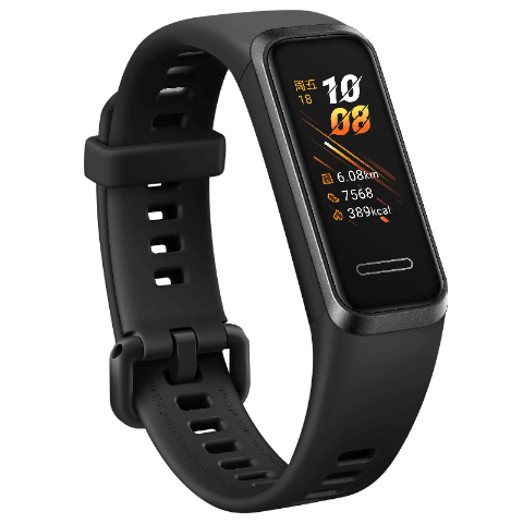 华为手环4曜石黑usb即插即充