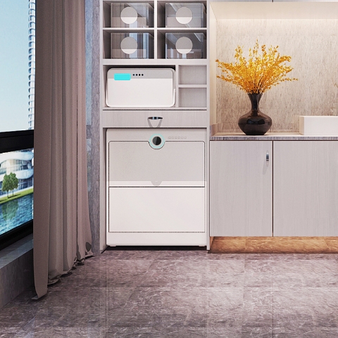 订金根元footies智能鞋柜护理机两门家居白支持huaweihilink