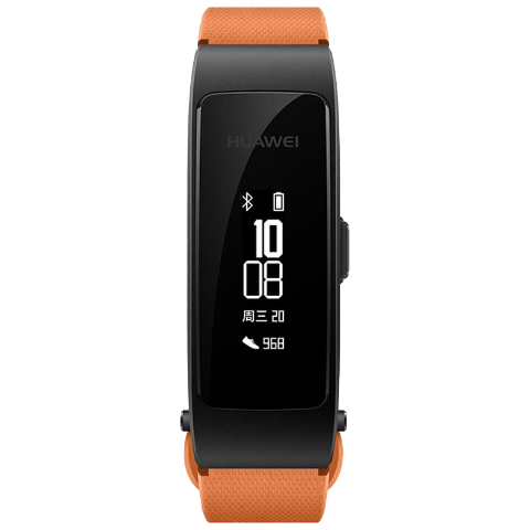 内部处理机华为手环b3青春版橙色腕带