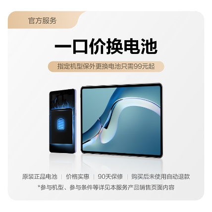 一口价换电池，99元起