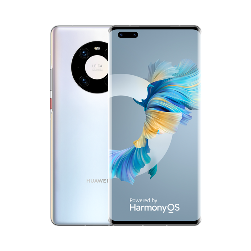 BAIDIYU Cover Smart Mirror Flip Per Huawei Mate 40 Pro – Con Display Ora E Meteo, Supporto (Oro)
