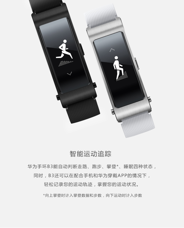 华为_b3手环商务版,棕