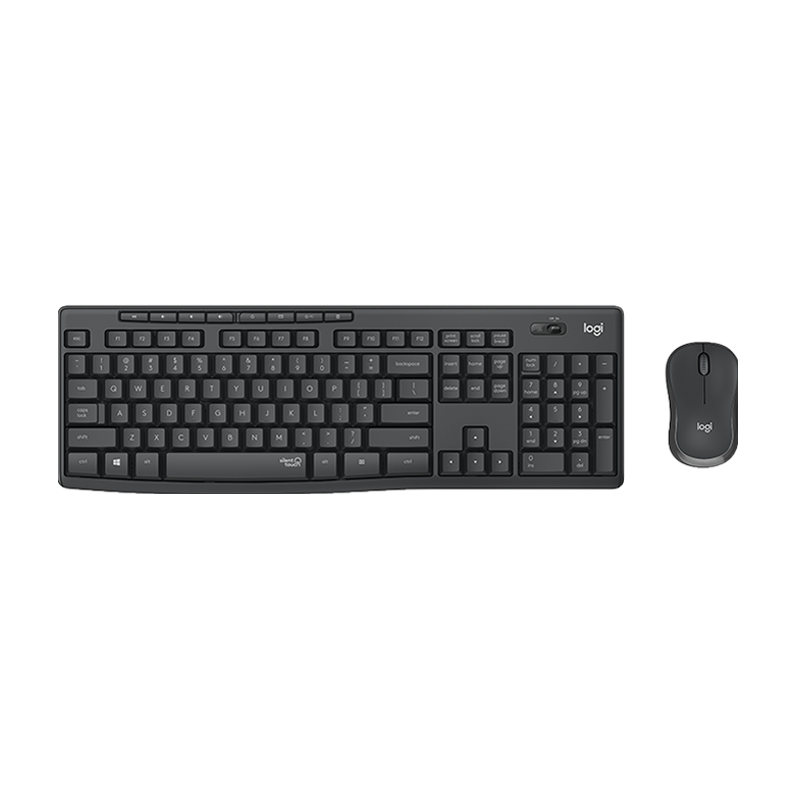 罗技Logitech MK295无线静音键鼠套装