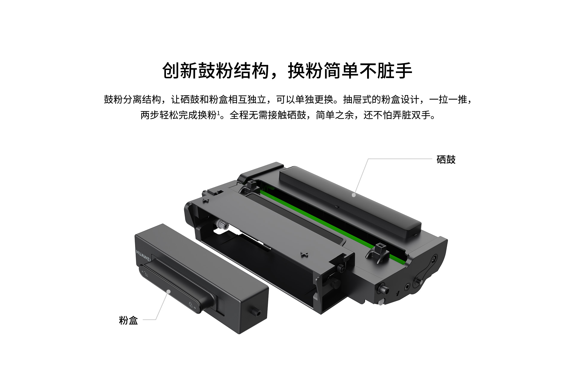 华为 F-1500 原装粉盒 适用于PixLab X1 打印机